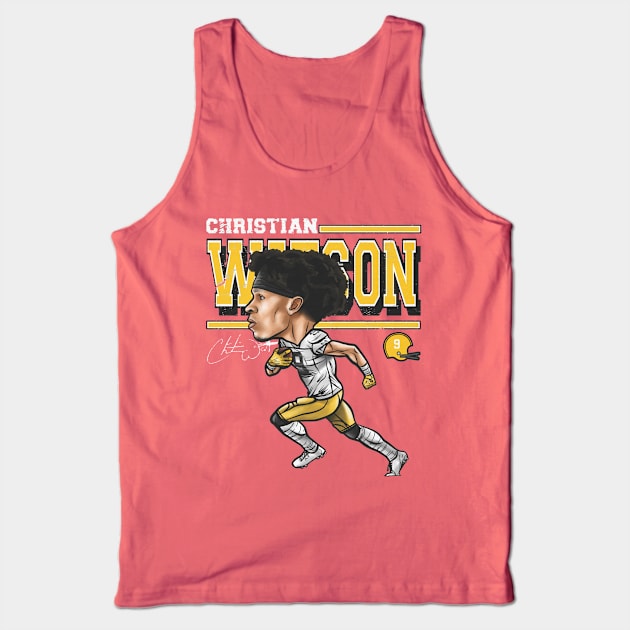 Christian Watson Green Bay Cartoon Tank Top by danlintonpro